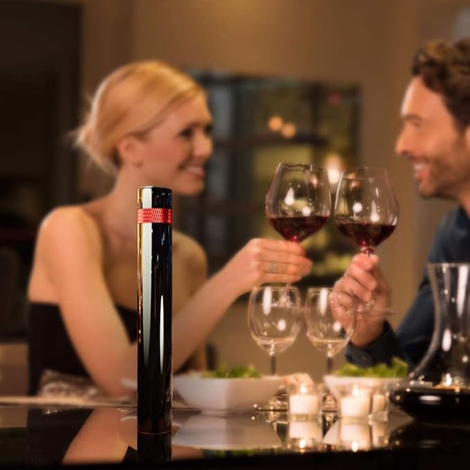 Mini Wine Opener | Travel Portable Pocket Air Pressure Pump Wine Bottle Opener | Assemblable Design Corkscrew 7S Quick Bottle Opening | for Home, Restaurant, Party,Wine Lovers (Red)