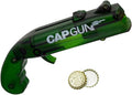 Bottle Cap Shooting Gun (Dark Green) – Fun Beer Bottle Opener Tool That Launches Caps, Lightweight Plastic Shotgun Design for Parties, BBQ, Bar Games, Father’s Day Gift for Men