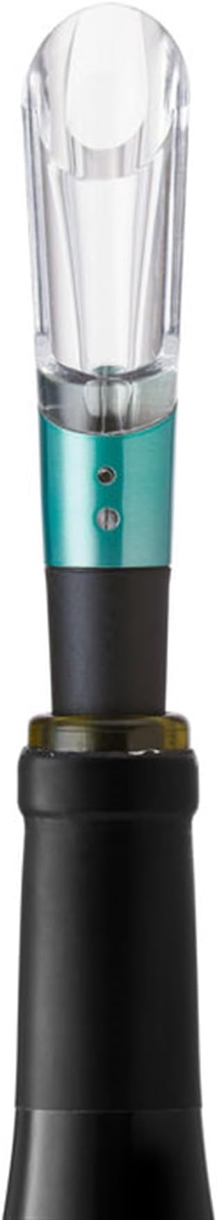 Rabbit Aerate and Preserve Wine Set, Wine/Champagne Sealer and Super Aerator (Green), Standard