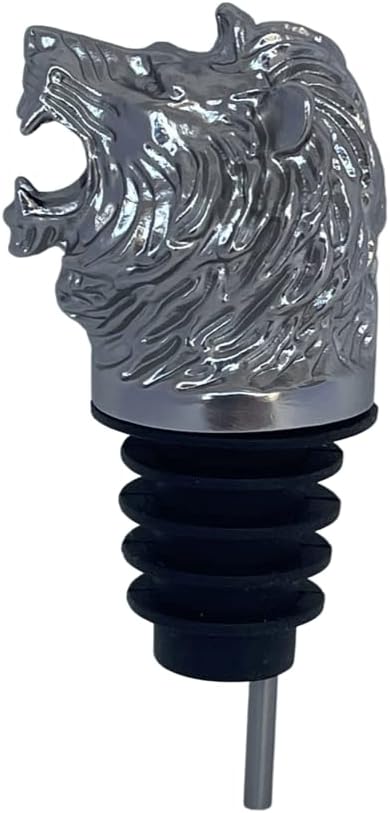 Lion Wine Aerator Pourer Spout – Funny Wine Gift for Men & Women – Novelty Animal Wine Accessory for Parties & Home Bar