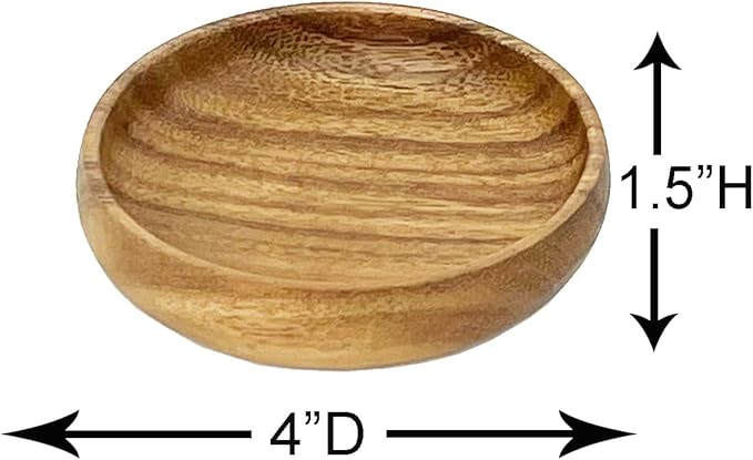 Woodard & Charles 12" Wood Oval Serving Tray with 4" Multipurpose Bowl Perfect for Serving, Sandwiches, Sushi, Chips, Tapas, Hors D'Oeuvre, Charcuterie, Cheese and More, 8 Piece Set
