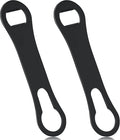 2 Pack Bottle Opener and Pour Spout Remover Flat Metal Bar Speed Key Opener Stainless Steel Dog Bone Wine Bottle Opener for Bartenders Home Kitchen (Black)
