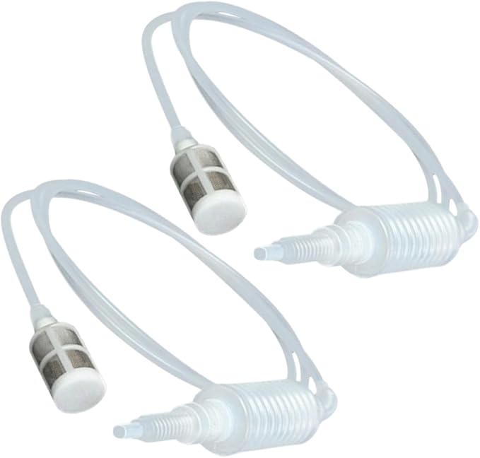 KICHOUSE 2pcs Reusable Siphon Tube Hose Filter for Wine Aerator Home Brewing Brew Wine