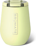 BrüMate Uncork'd 14oz 100% Leakproof Insulated Wine Tumbler | Locking Lid | Insulated Stainless Steel Wine Glass | Perfect For Travel & Outdoors | BPA-Free (Prickly Pear)
