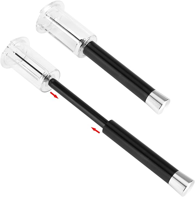Easy Air Pump Wine Bottle Opener, Pressure Cork Remover for Red White Sparkling Wine, Black