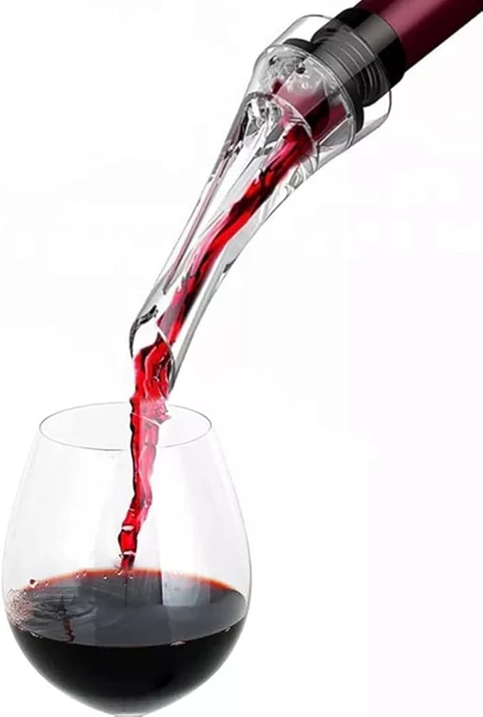 Wine Pourer Aerator Wine Aerator Pourer Spout Wine Decanter Wine Accessories and Gifts, Wine Aerator for Wine Bottle Wine Gifts for Women and Men Wine Air Aerator Pourer Clear