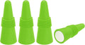 MECCANIXITY 4Pcs Wine Stoppers High Temp Silicone Plug T Shaped Wine Bottle Stopper Wine Outlet Cap Bottle Cover, Grass Green