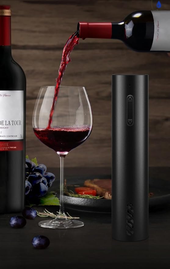Rechargeable Wine Bottle Opener, Wine Opener, Premium Electric Wine Bottle Opener with Elegant Design for Gifts, Holidays and Special Occasions