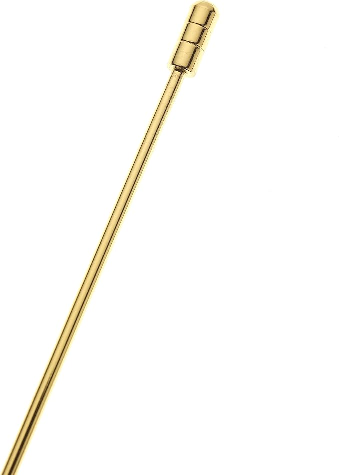 Barfly Cocktail Picks, Grooved, Gold Plated, Set 12, 4.5"