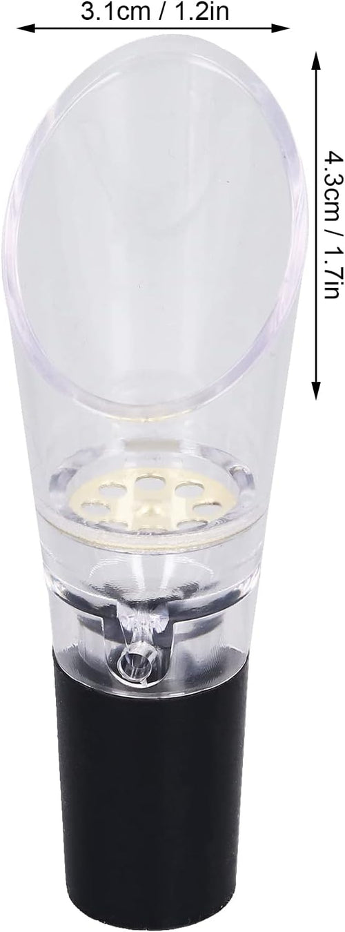 8PCS Wine Aerator, Wine Filter Wine Pourer Spout Wine Aerator Pourer Spout Portable Wine Aerating Wine Aerator Decanter Spout (Gold)