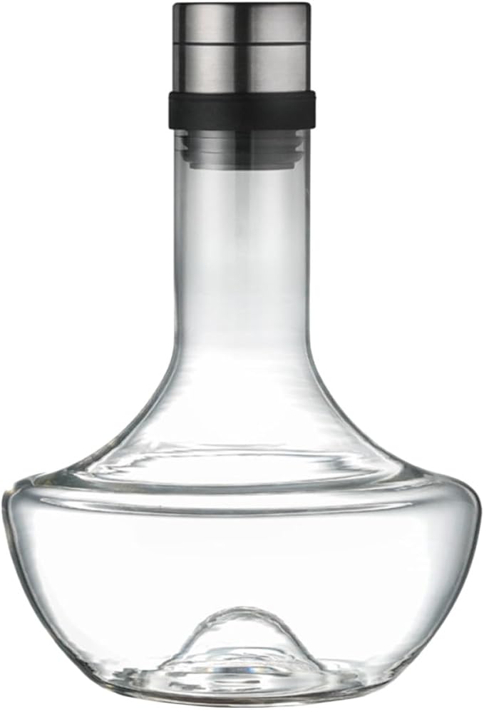GARVALON Handblown 1000ml Glass Wine Decanter Large Handheld Fast Aerator for Red Wine and Brandy Suitable for Home Bar and Dining