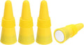MECCANIXITY 4Pcs Wine Stoppers High Temp Silicone Plug T Shaped Wine Bottle Stopper Wine Outlet Cap Bottle Cover, Yellow