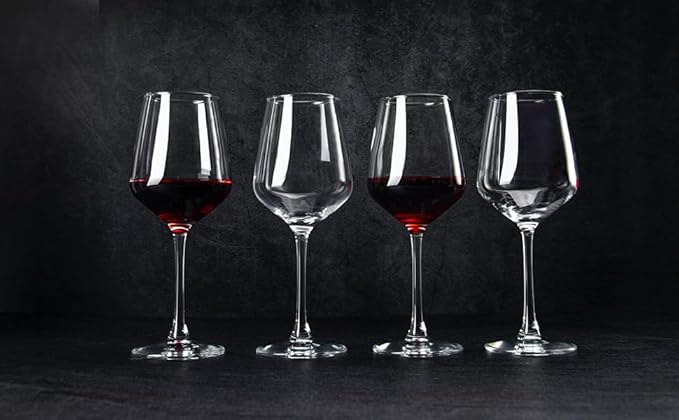 Wine Glasses set of 8, 12 oz Durable Red White Wine Glasses for Wedding, Party, Dishwasher Safe