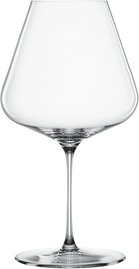 Spiegelau Definition Burgundy Wine Glasses Set of 2 – Large Bowl Red Wine Glasses for Pinot Noir & Burgundy – Lead-Free Crystal Stemware for Home Bar & Entertaining