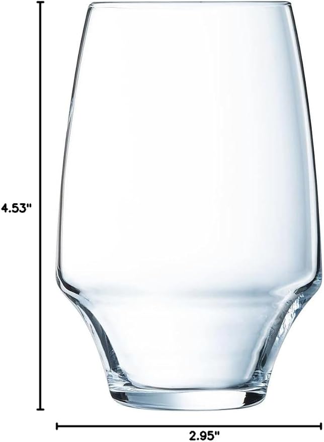 Chef & Sommelier U1041 Set of 6 Kwarx High Tumblers with Open Up Capacity 35 cl Glass Transparent 35 cl