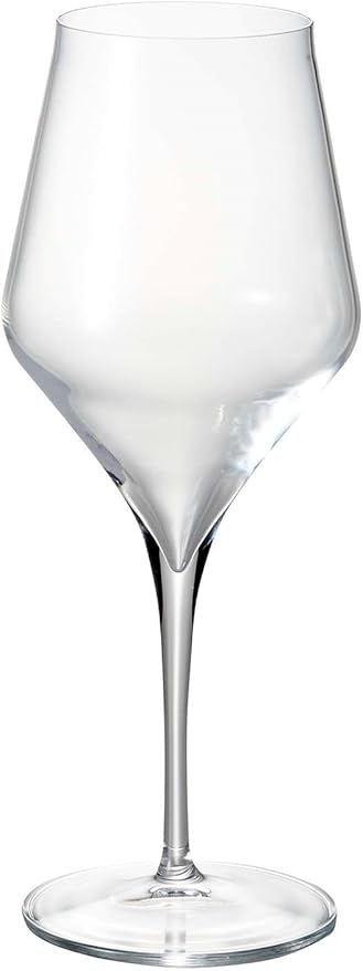 Luigi Bormioli Supremo Bordeaux Wine Glasses, Set of 2-18.5 Oz. Aroma Enhancing Red Wine Glassware - Crystal Glass with Titanium Reinforced Stems, Made in Italy, Dishwasher Safe