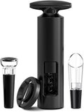 Wine Saver Vacuum Pump Set, Original Wine Saver, Black Wine Preserver Pump for Red or White Wine, Manual Air Remover System