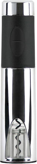 Vinturi Wine Opener Automatic Battery Powered Corkscrew for Natural and Synthetic Corks, Silver