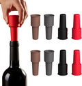 Silicone Wine Stopper for Wine Bottles, 2025 New Wine Stoppers for Wine Bottles, Seal Bottle Cover for Beer Champagne, Glass Bottle Sealer Covers Wine Stoppers for Home Use (8, No Handle)