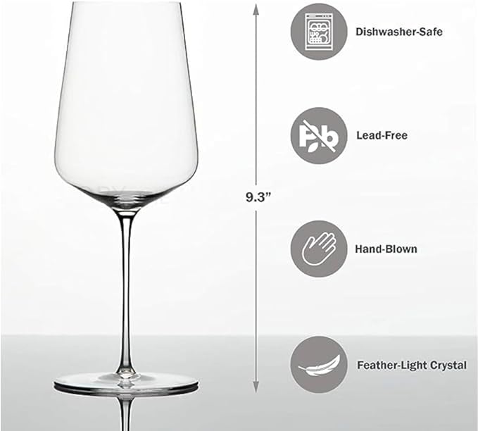 Zalto Denk'Art Universal Hand-Blown Crystal Wine Glasses | Set of 2 Glasses