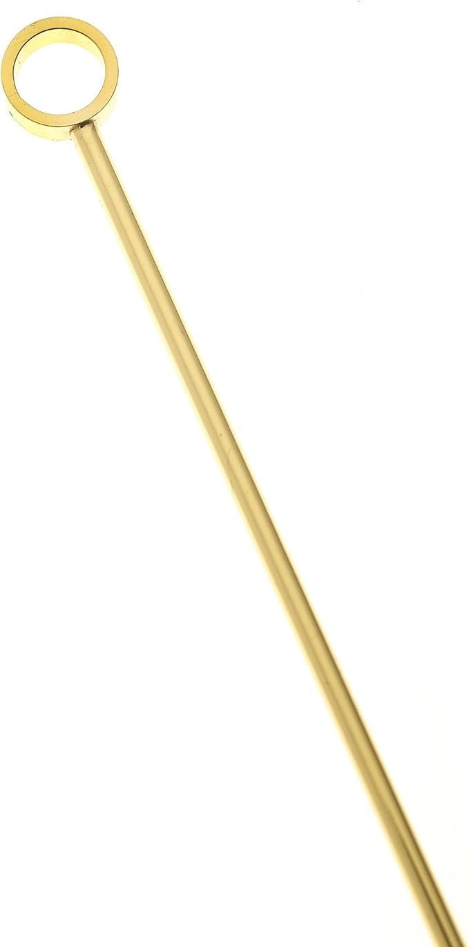 Barfly Cocktail Picks, Circle, Gold Plated, Set 12, 4.5"