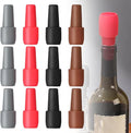 2026 Upgraded Wine Stoppers for Wine Bottles, Reusable Sparkling Wine Bottle Silicone Wine Bottle Stopper, Cover Wine Bottle Caps for Champagne Beer Home Kitchen Bars Use (12)