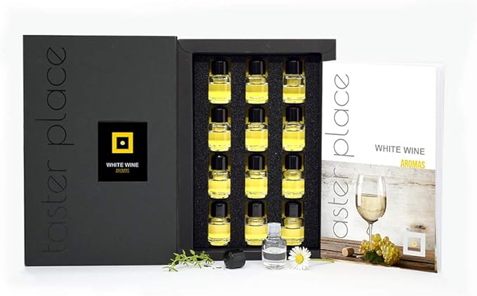 TASTERPLACE Aroma Set - 12 White Wine Aromas - for Sommeliers and Wine Lovers - Train Your Nose - Tasting Tool …
