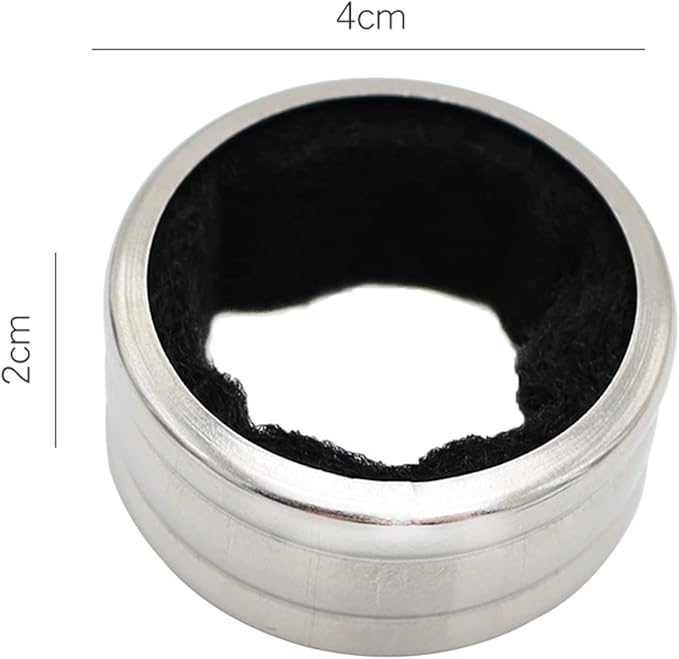 Wine Collar Drip,Stainless Steel Wine Bottle Felt Lining Wine Drip for Bottles Kitchen Accessory Small and Portable