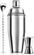 WPHUAW 24oz Cocktail Shaker Bar Set-Professional Margarita Mixer Drink Shaker Professional Stainless Steel Bar Tools Built-in Bartender Strainer for Martini Kit