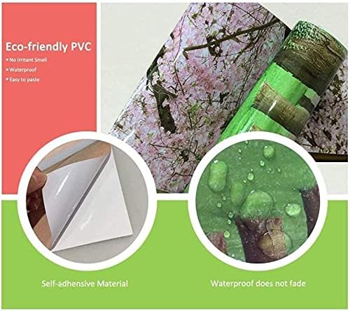 Door Wallpaper Self-Adhesive Poster 3D Picture - Bridge to The Sea Film Photo Premium PVC Waterproof Sticker Wall for Bedroom Living Room Decoration
