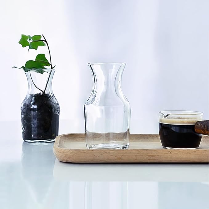 15pcs Mini Wine Decanter Glasses Small Glass Carafe Set For Mimosa Bar Supplies Party (8.5oz)