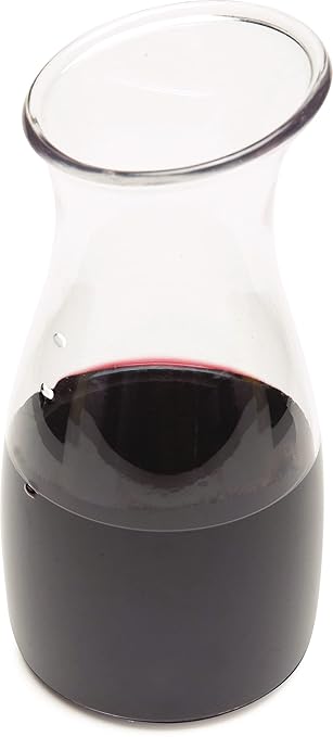 Carlisle FoodService Products 7090107 Cascata Carafe Juice Jar Beverage Decanter Only, Plastic, 0.50 L, Clear