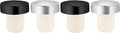 OGGI T-shaped Wine Corks, 2 pcs Wine Bottle Stopper Set, Cork Wine Stoppers for Wine Bottles, Reusable & Low Profile for Wine Beer Bottles DIY Craft (Black, Silver) (Pack of 2)