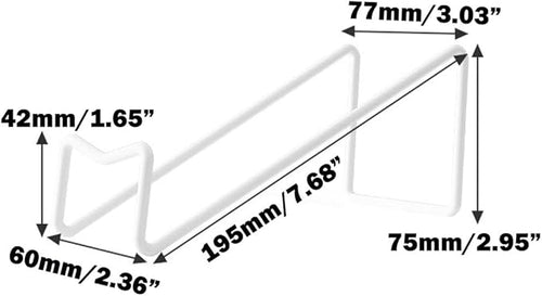 10 Pcs Metal Wine Rack Freestanding -Tabletop/ Countertop Wine Rack Holder - Wine Bottle Storage Rack, Party Wine Holder Stand, Unique Wine Gifts and Accessories for Wine Lovers (White)