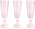 bUCLA 60 Pack Pink Plastic Champagne Flutes Disposable - 5 OZ Plastic Champagne Glasses - Fancy Champagne Cups - Ideal for Party