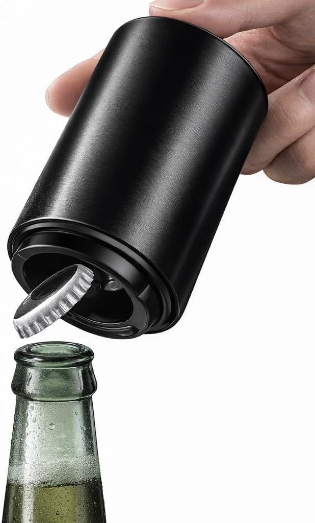 Automatic Stainless Steel Bottle Opener Push Down