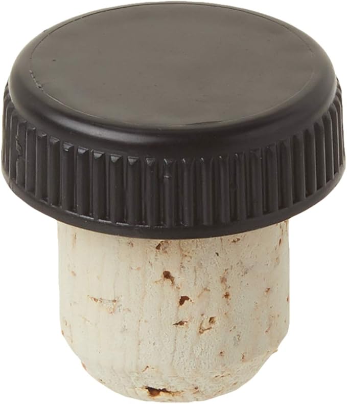 North Mountain Supply - TCNT-12 Bar Top Tasting Corks - Natural Cork with Plastic Tops - Bag of 12