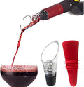 Wine Aerator and Pourer with Silicone Stopper, 2-in-1 Wine Aerator for Red Wine