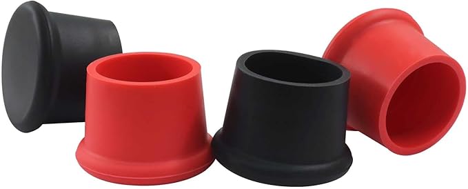 12 Pcs Reusable Silicone Wine Stoppers - Airtight Bottle Stoppers Bottle Cover for Wine, Champagne, and Beer(Red+Black)