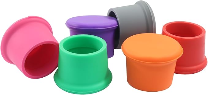 12 Pcs Reusable Silicone Wine Stoppers - Airtight Bottle Stoppers Bottle Cover for Wine, Champagne, and Beer(Multi-Color Set)