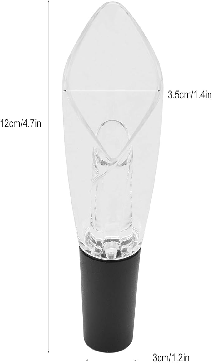 2in 1 Wine Aerator Pourer,Premium Aerating Pourer,No Drip or Spill Red Wine Aerating Pourer Decanter Spout Enhanced Bouquet for Home Hotel Kitchen Bar