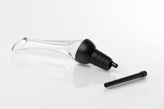 Wine Aerator Pourer - Woodpecker Designed Wine Pourer - Wine Aerating Pourer - Gift Packaging… (Black)