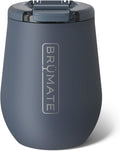 BrüMate Uncork'd 14oz 100% Leakproof Insulated Wine Tumbler | Locking Lid | Insulated Stainless Steel Wine Glass | Perfect For Travel & Outdoors | BPA-Free (Nightfall Blue)