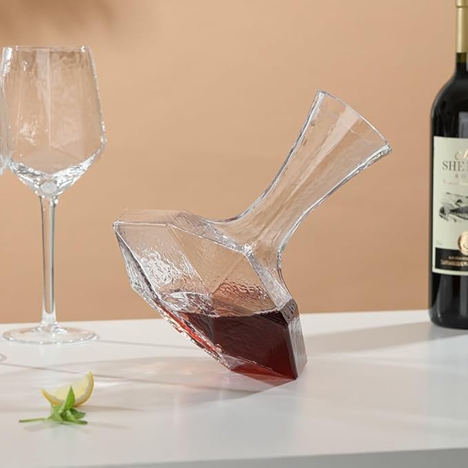 Crystal Glass Wine Decanter Red Wine Decanter Wine Decanter Aerator Red Wine Carafe Wine Carafe Wine Breather Carafe Wine Air Aerator Wine Aerator Gift Lead-free U Shaped Classic Aerator Filter Decora