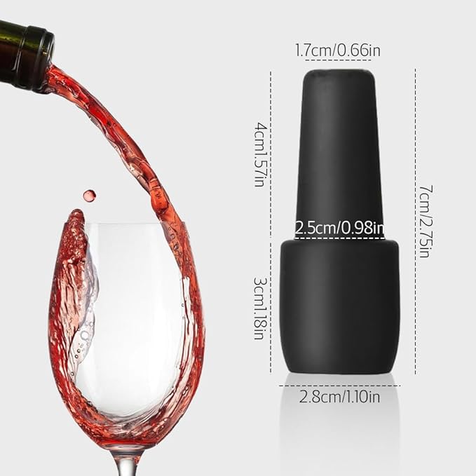 2026 Upgraded Wine Stoppers for Wine Bottles, Reusable Sparkling Wine Bottle Silicone Wine Bottle Stopper, Cover Wine Bottle Caps for Champagne Beer Home Kitchen Bars Use (12)