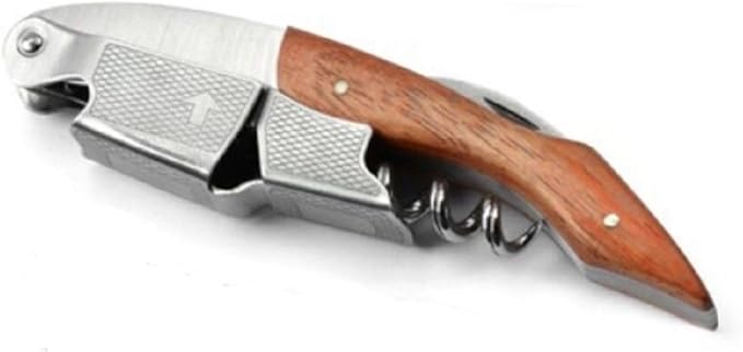 Wood Handle Professional Corkscrew Double Hinge Waiters/Server Wine Key #CH003-Pro