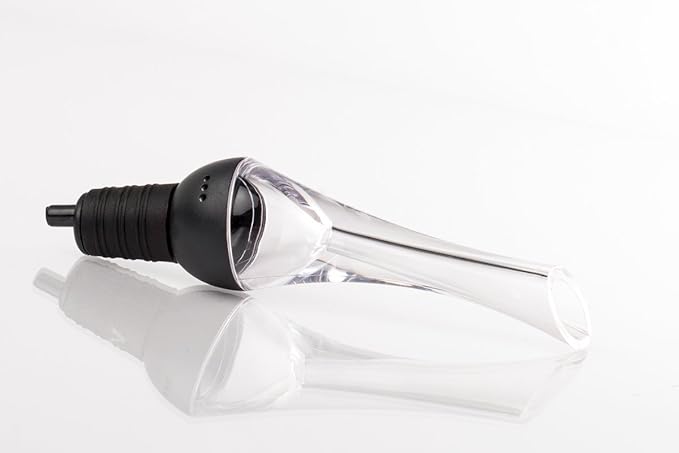 Wine Aerator Pourer - Woodpecker Designed Wine Pourer - Wine Aerating Pourer - Gift Packaging… (Black)