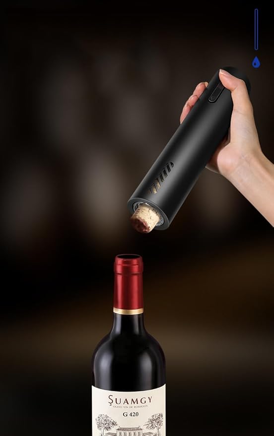 Rechargeable Wine Bottle Opener, Wine Opener, Premium Electric Wine Bottle Opener with Elegant Design for Gifts, Holidays and Special Occasions