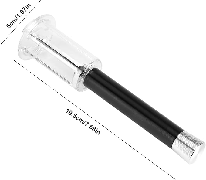 Easy Air Pump Wine Bottle Opener, Pressure Cork Remover for Red White Sparkling Wine, Black