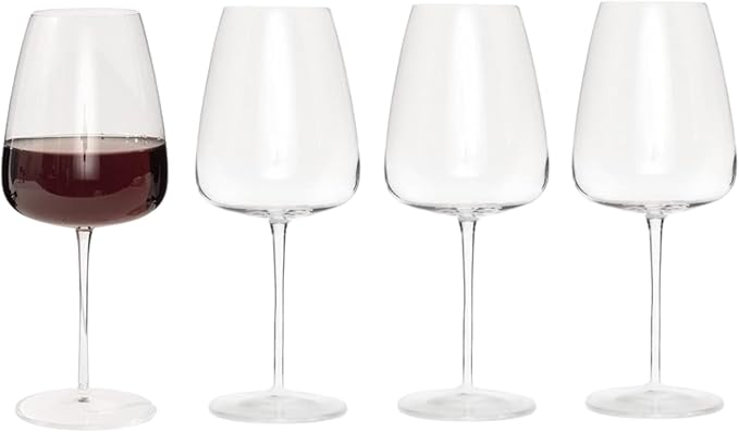 Luigi Bormioli Talismano Chardonnay Grand Cru White Wine Glasses 18.5 oz Set of 4 – Enhances Aroma & Flavor – Stemmed Wine Glasses for Dining, Entertaining & Tasting Sessions – Crystal Drinkware